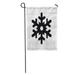 KDAGR Abstract Snowflake in Flat Beautiful Celebration Christmas Cold Collection Crystal Garden Flag Decorative Flag House Banner 28x40 inch