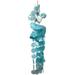 Capiz & Metal Art Large Mermaid Wind Chime Blue/Light Blue 36x10x5