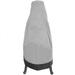 NEH Outdoor Patio Chiminea Cover - 22 Diameter x 52.75 Height - Breathable Material Sunray Protected and Weather Resistant Storage Cover Gray with Black Hem