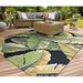 Couristan Covington Rainforest Indoor/Outdoor Area Rug 2 x 4 Forest Green-Black