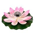 HOTBEST LED Solar Powered Lotus Flower Floating Fountain Pond Garden Pool Lamp Decorating Light Flower Bird Bath Fish Tank Night Lamp(NO Fountain)