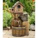 Jeco Bird House Outdoor Water Fountain without Light