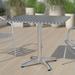 BizChair 31.5 Square Aluminum Indoor-Outdoor Table with Base