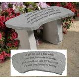 Design Toscano A Gift Cast Stone Memorial Garden Bench