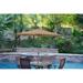 Jeco UBP94-UBF97 9 ft. Aluminum Patio Market Umbrella Tilt with Crank - Brown Fabric & Bronze Pole