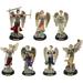 Ebros Archangels Colorful Saint Statues with Brass Name Plate Base Set of 7
