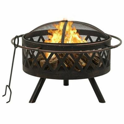 Rustic Fire Pit With 29 9 L, Catalina Creations Copper Fire Pit