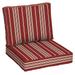 Better Homes & Gardens 42 x 24 Red Stripe Outdoor 2-Piece Deep Seat Cushion