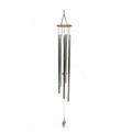 Zingz & Thingz 57 Brown and Silver Aluminum Grand Vista Wind Chimes