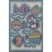 Lr Home 5 x 7 Multicolor Tropical Fish Outdoor Rug