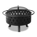 INTSUPERMAI Barbecue Grill BBQ Grill Wood Burning Firepit Bowl Charcoal Backyard Patio Fireplace BBQ Oven Campfire Grill