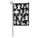 LADDKE Cartoon Scary White Ghosts on Halloween Celebration Graphic Cute Evil Garden Flag Decorative Flag House Banner 12x18 inch