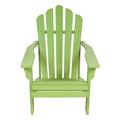 Porch & Den Westport Weather-Resistant Outdoor Wood Adirondack Chair Lime Green