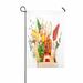 PKQWTM Full paper bag of different health food on a white Yard Decor Home Garden Flag Size 12x18 Inches