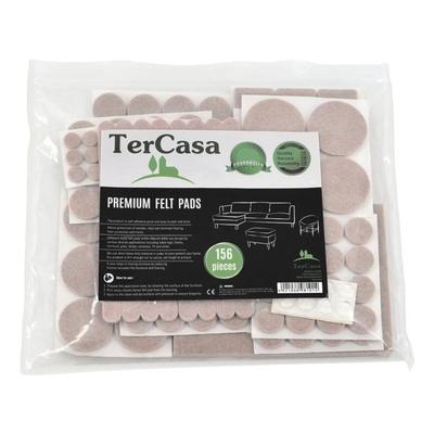 Tercasa 156er-Pack Filzgleiter beige