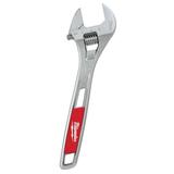 Milwaukee 48-22-7410 Adjustable Wrench 10 in OAL 1-3/8 in Jaw Steel Chrome Ergonomic Handle