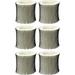 6 Packs Holmes Type A Filter HWF62 Compatible Humidifier Wick Filter Replacement Fits HM1281 HM1701 HM1761 HM1297 and HM2409