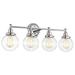 RADIANCE goods Transitional 4 Light Chrome Bath Vanity Fixture 30 Wide