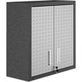 Manhattan Comfort Fortress Floating Garage Storage Cabinet Black/Grey