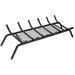 Panacea 27 in. 6 Bar Fireplace Grate with Ember Catcher