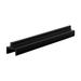 CRL D601BL Flat Black Aluminum Single Bottom Rail 144 Stock Length