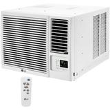 LG 7 500 BTU 115V Window-Mounted Air Conditioner with 3 850 BTU Supplemental Heat Function