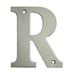 Deltana 4" Solid Brass Traditional House Letter R
