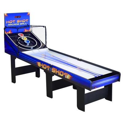 Hathaway Hot Shot 8-ft Roll Hop and Score Arcade Game Table with LED Scoring