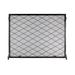 Minuteman International 38 x 30 Inch Harlequin Flat Fireplace Screen Black