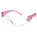 Lincoln Electric Women s Safety Glasses | Clear Lens | Lightweight| Pink Frame | Small |K3250-S