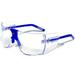 Gargoyles Classic Blue Frame Clear Lens Protective Sunglasses GAR10700072QTM