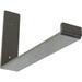 Ekena Millwork 2 W x 12 D x 7 H Steel Hanging Shelf Bracket Hammered Gray