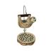 Ceramic Hanging Sloth Succulent Planter Photo Holder Plant Pot Stand - 8.25 X 4 X 4 inches