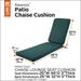 Classic Accessories Ravenna Water-Resistant Patio Chaise Cushion, 80 x 26 x 3 Inch