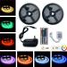 Led Strip Lights 32.8ft Waterproof Flexible Tape Lights Color Changing 5050 RGB 600 LEDs Light Strips Kit with 44 Keys IR Remote Controller and 12V Power Supply for Home Bedroom Kitchen