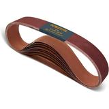 POWERTEC 424232A 2-Inch x 42-Inch 320 Grit Aluminum Oxide Sanding Belt 10-Pack