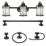 Globe Electric Bayfield 5-Piece Oil Rubbed Bronze All-In-One Bathroom Set 51549