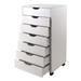 Halifax Cabinet for Closet / Office, 7 Drawers, White - N/A