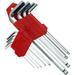 PIVOTANT 9-Piece Hex Key Set with Ball Ends | Ideal for Bicycle Repairs & More | Sizes from 1/16 (0.2 cm) to 3/8 (1 cm) | Handy Hinged Storage