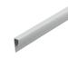 Outwater Plastic J Channel Fits Material 1/4 Inch Thick White ABS Cap Moulding 8 Foot Length Commercial Pack (Pack of 25 200 Feet Total)