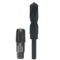 3/4 Carbon Steel NPT Tap and 59/64 HSS Drill Bit in plastic pouch. 59/64 drill bit has 1/2 shank.