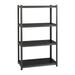 Iron Horse 3200 Riveted Steel Shelving 4-Shelf Unit 18D x 36W x 60H Gunmetal Gray/Black