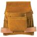 Klein Tools 42241 6 Pocket Tool Pouch for Nails Screws and Tools - Brown