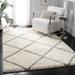 SAFAVIEH Hudson Shag Estella Diamond Trellis 2-inch Thick Rug