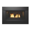 Sierra Flame NEWCOMB-CLEAN-BLK 32.67 in. Clean Face Surround with Safety Barrier Fireplace Black