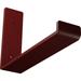 Ekena Millwork 2 W x 10 D x 6 1/2 H Steel Hanging Shelf Bracket Hammered Bright Red