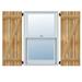 17 1/8 W x 59 H TimberCraft Three 5 3/8 Boards Spaced Board-n-Batten Shutters w/Z-Bar Rough Sawn Western Red Cedar (Per Pair)