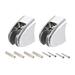 Uxcell Adjustable ABS Wall Mount Handheld Shower Head Holder Silver Tone 2 Pack