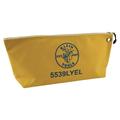 Klein Tools 5539LYEL 18 in. x 3.5 in. x 8 in. Canvas Zipper Consumables Tool Pouch - Large Yellow