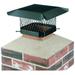 Hy-c Sc1313 Chimney Cap 13 x13 - Black Galvanized Steel